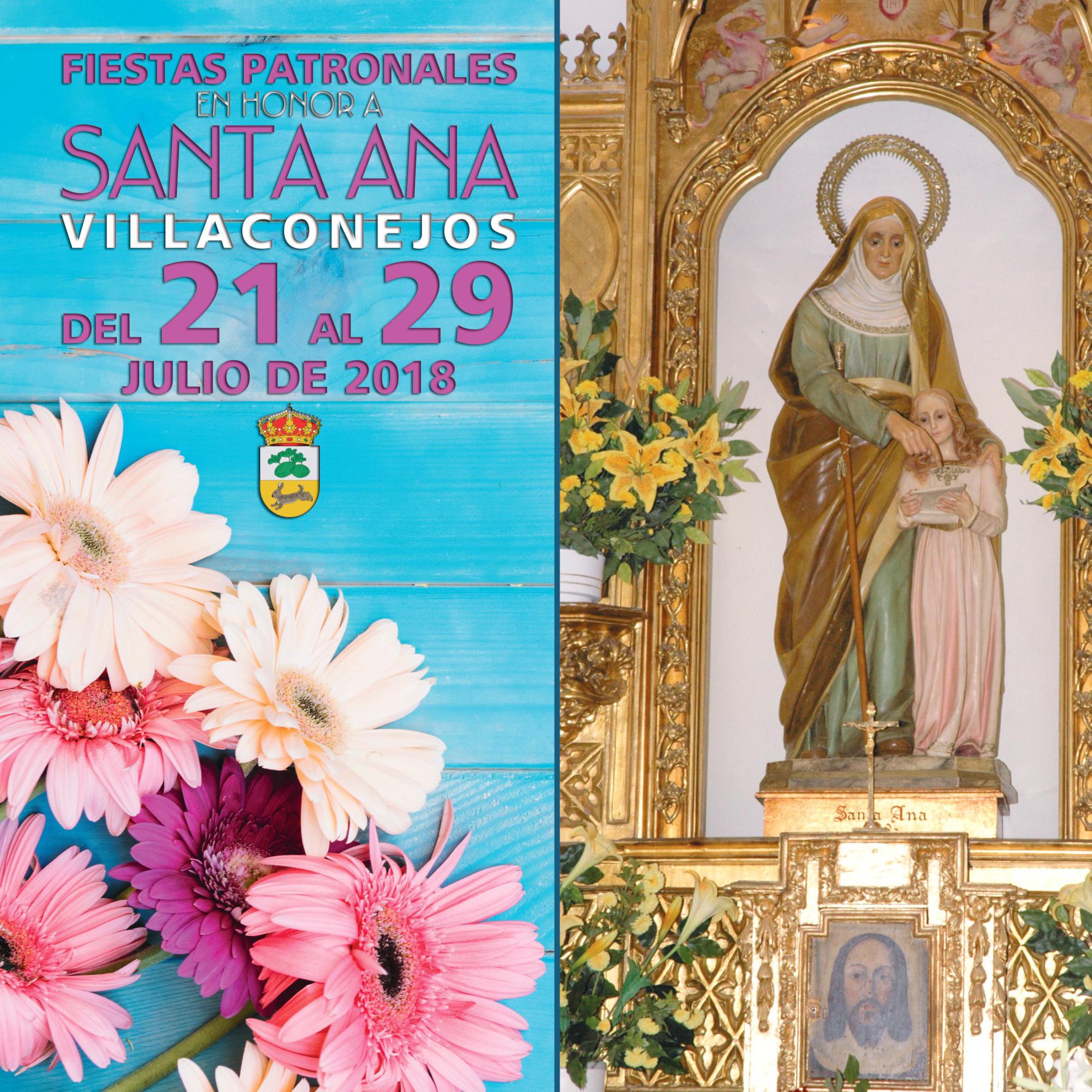 Fiestas patronales en honor a Santa Ana 2018 Villaconejos